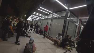 Portland protestor summons Mother Nature to 