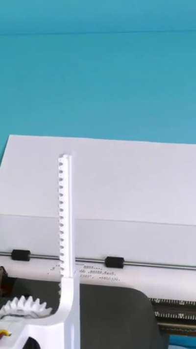 Using 3d printing to automate an old typewriter