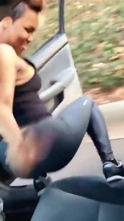 The dangers of twerking in a car