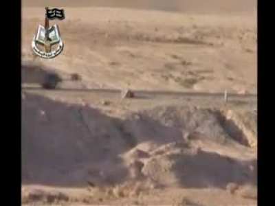 US Humvee blown up by an IED. Iraq, Saladin Governorate 2007~2008.