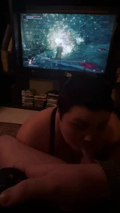 He fought Margit, the Fell Omen while I sucked his dick