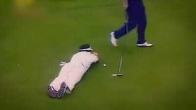 Tried to celebrate early and ruined his game