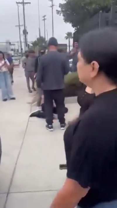 Video of SEIU California’s President and US citizen, David Huerta getting assaulted & arrested during an ICE raid in the warehouse district of Downtown LA today.