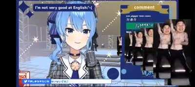 Suisei can sing superbly even with english. Proud Yagoo