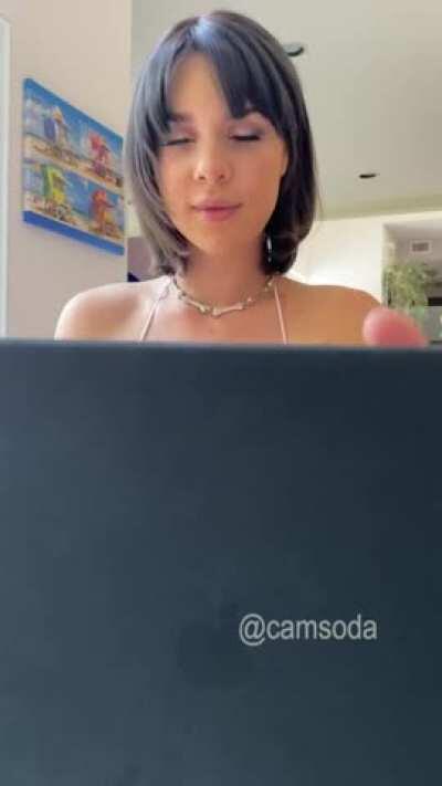 Gabbies Doing Research On Her Laptop... :)