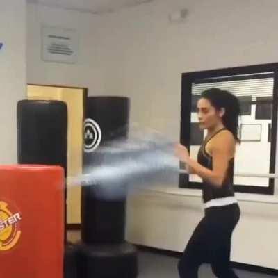 A Grumpy Sleepy Dino . . . and that girl.