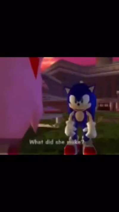 Sonic's not impressed