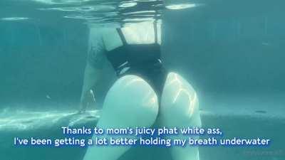 Diving For Mom's Booty