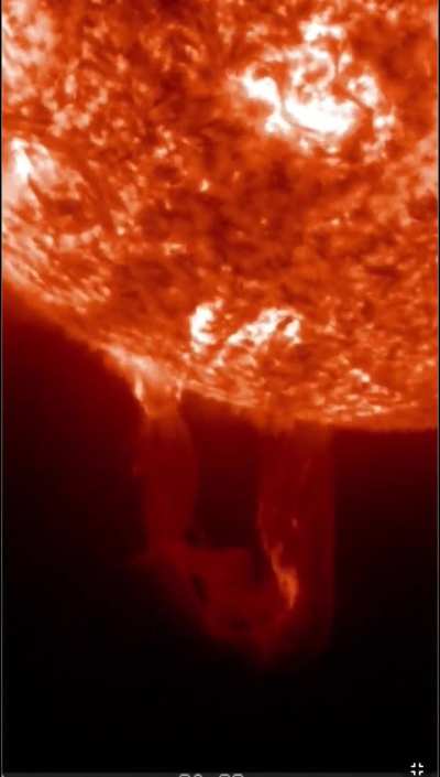Beautiful filaments eruptions from SE & NW side of the Sun - 21.11.25 (not towards Earth)