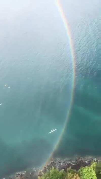For anyone who hasn't seen a complete rainbow