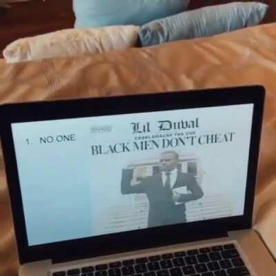 Black men don't cheat.