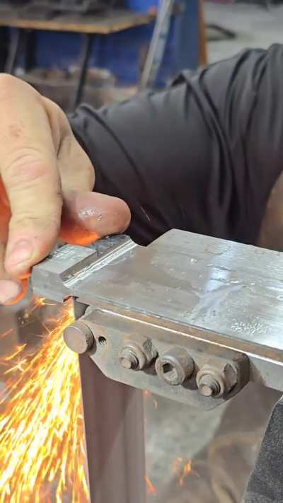 I used a steel plate to make a tighter radius on the collar, using Cubitron ll 80 grit sandpaper.