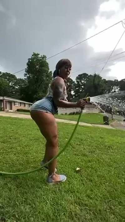 what do you do if you see a random black milf in your garden