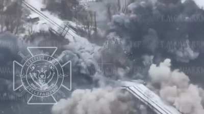 RU POV: In Chernihiv region, special forces of the Russian Armed Forces destroyed one enemy bridge.