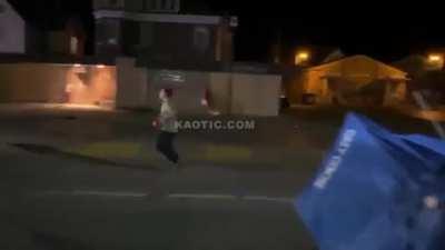 On August 25th 2020, Kyle Rittenhouse, shot and killed two people and wounded one other during the kenosha roits, he later turned himself in and was charged.