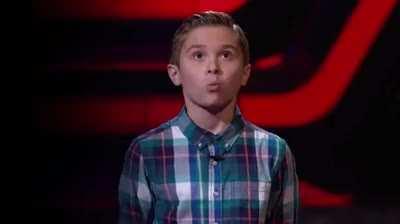 This is amazing! The kid has got razor sharp reflexes and some unbelievable vocabulary skills.