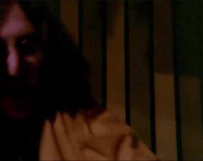 John dancing and having good time at The Rolling Stones Rock and Roll Circus