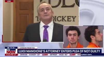 Luigi Mangione’s attorney “shows” reporters how much evidence there is against his client 