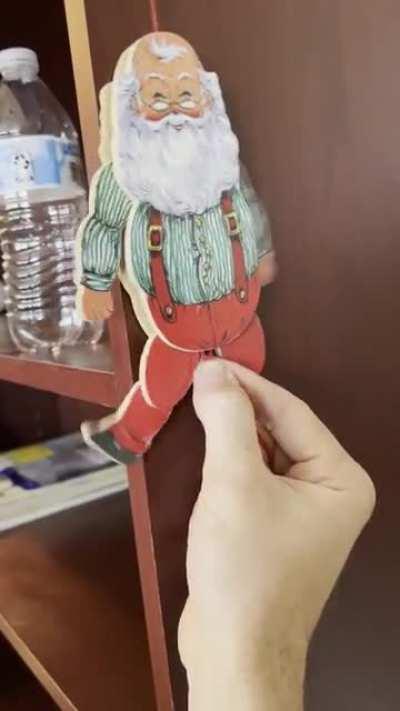 Santa seems too happy (Found at my grandparent’s house)