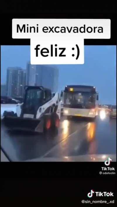 Excavadora feliz 😃