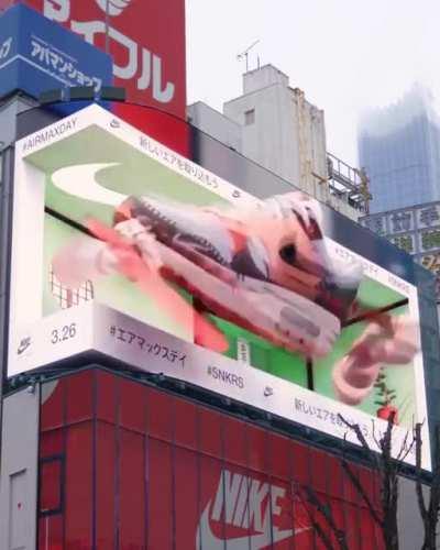 Nike's anamorphic LED display in Tokyo, the future of 3D advertising