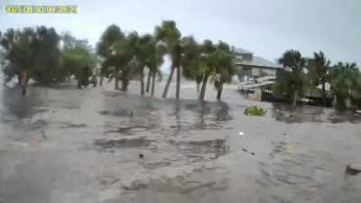 Before and after hurricane idalia in Florida, USA - August 30, 2023