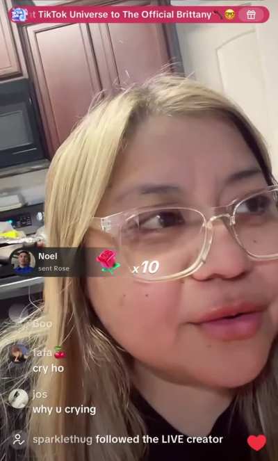 Crying because she misses her sister and she “ain’t faking” going through it