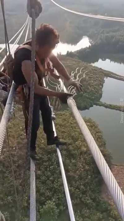 Protecting High tension wires with harness