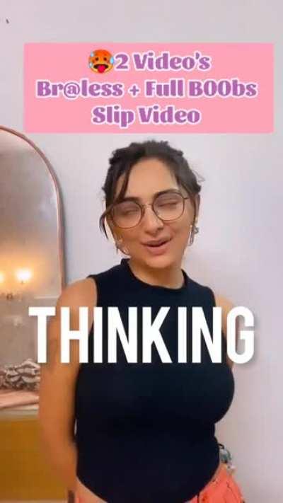 🔥Famous Insta Influencer Latest Exclusive Viral Total 2 Video's Ft. Braless( T!dd!es Visible) & Full B00bs Slip💦!!Don't Miss🥵🔥