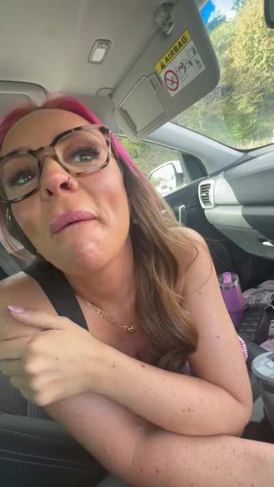 I love when I get cum in public. This was a very risky one in a traffic jam