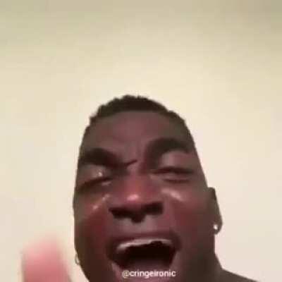 Guy cries like a screeching car.