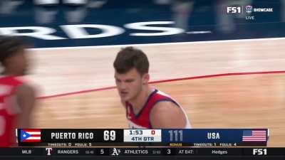[Highlight] Walker Kessler gets the missed free throw and slams it down to give team USA a 42 point lead