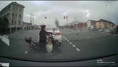 Idiots on motorcycle