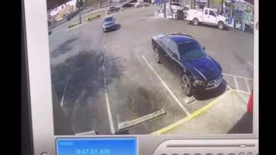 VW driver forgot to put the car in park