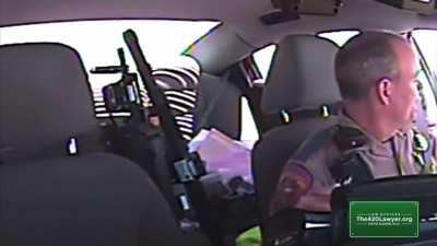 Former Texas DPS trooper caught on his own camera hitting THC pen.