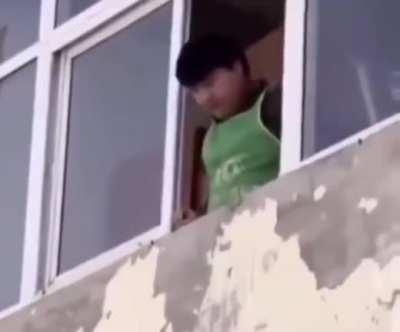 Hitting down a wasp nest