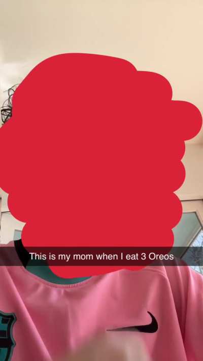 I can never eat in peace without my mom bothering me (she won’t let me eat in my room either)