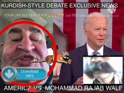 MOHAMMAD RAJAB WALI AND JOE BIDEN KURDISH-STYLE DEBATE 😱😱👌👌2021 BREAKING محمد كامل وجه كوردستان NEWS DEBATE (NOTE: couldn’t upload this on r/arabfunny because apparently even though my account has been made for a while now, my posts get automatically dele
