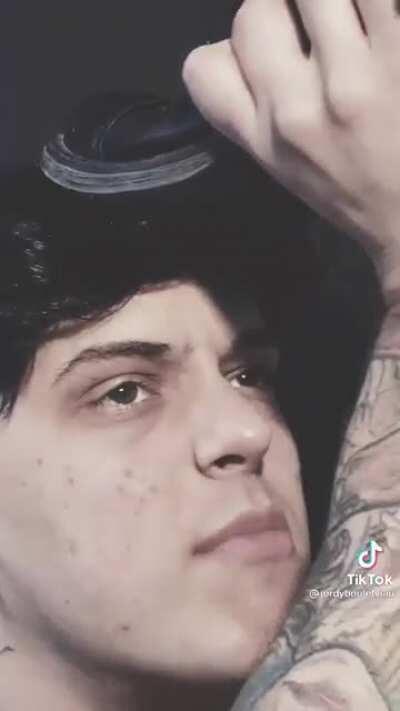 It’s the holding an old shoe on his head for me.