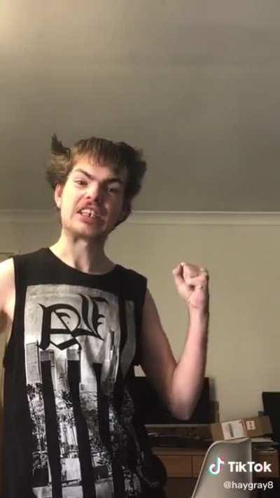 Think he forgot the periods and commas in his script... things might get dangerous.