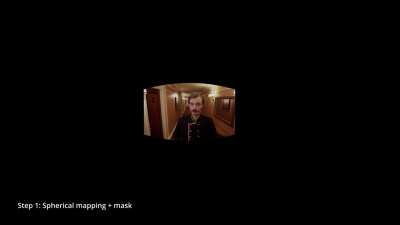 A method to turn a video into a 360° 3D VR panorama video