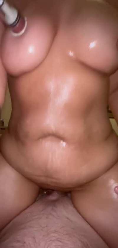 Nipple pumps and a creampie yes please!