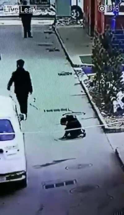 WCGW throwing firecrackers into a sewer