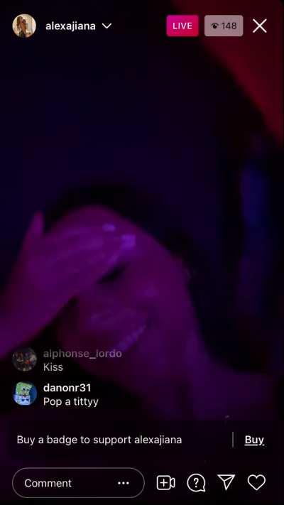 Old ig live (getting hit on)