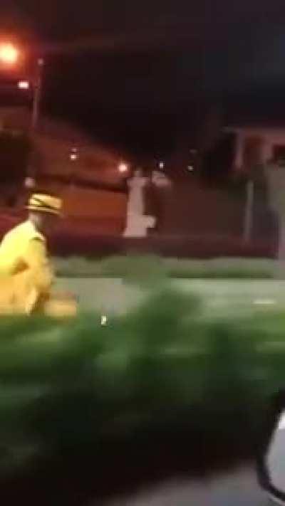 When you are driving, and the mask casually gives you a shutout.