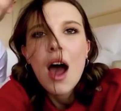 Noah and Millie goofing