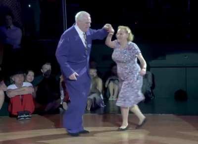 Grandma and Grandpa still got some moves
