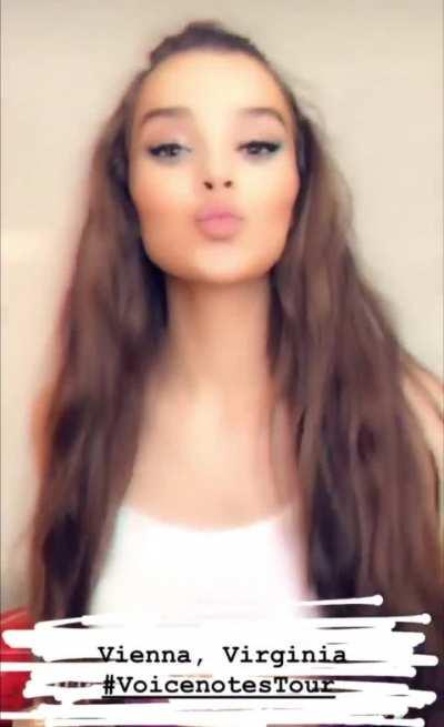 Hailee while on the Voicenotes Tour | IG August 2018