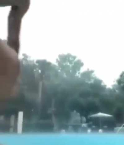 swimming in the rain