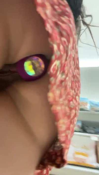 Plugged at Target, people def saw when I bent over